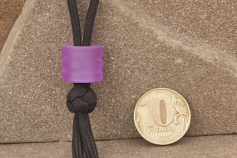 Бусина на темляк №2 сиреневая