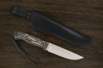 Нож туристический Ножинск-PRO Бушкрафт, клинок 130мм, сталь Elmax, рукоять crazyfiber