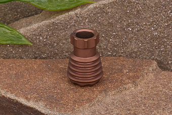 Титановая бусина на темляк «Бомба» желтый