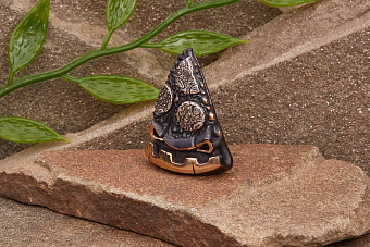 Бусина для темляка Пицца (биметалл) от мастерской Братьев Пешковых