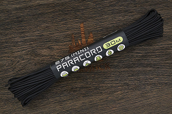 Паракорд 275 black, 1 метр