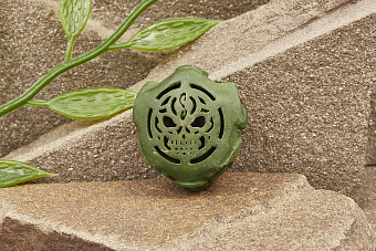 Бусина на темляк «Фрогги» патина зеленый