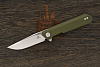 Нож складной Bestech Dundee, клинок 89мм, сталь D2, рукоять G10 оливковый - фото №1