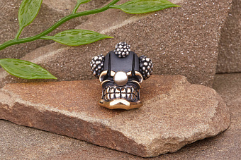 Бусина для темляка Клоун (биметалл) от мастерской Братьев Пешковых