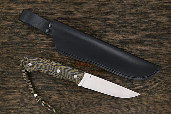 Нож туристический Ножинск-PRO Универсал, клинок 128мм, сталь AR-RPM9, рукоять crazyfiber