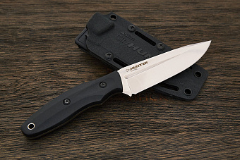 Нож туристический Kizlyar Supreme Cityhunter, клинок 105мм, сталь AUS-8, рукоять G10 чёрный