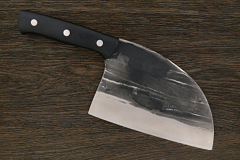 Сербский кухонный топорик Samura Mad Bull 145мм, сталь AUS-8, рукоять G10