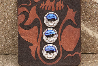 Пуговицы для поло Лаки 3шт синие