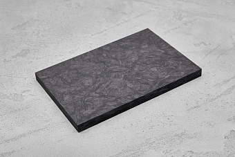 Карбон хаотичный, плашка 130x85x8мм, классический 