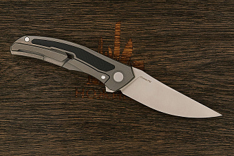 Складной нож Shirogorov knives Quantum Ursus, сталь Cromax, рукоять титан/G10 черный