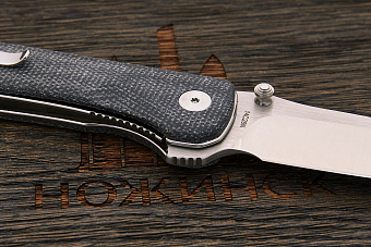 Нож складной QSP Hawk, клинок 82мм, сталь Sandvik 14C28N, рукоять микарта