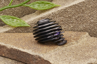 Бусина на темляк «Лаки Cut» титан черный