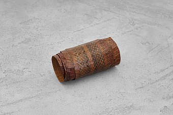 Кожа змеи 900х70-90мм (коричневая глянцевая)