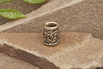 Бусина на темляк Руна Уруз от мастерской Крымская бронза