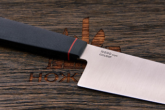 Поварской шеф-нож Owl knife 168мм, сталь N690, рукоять G-10 черный