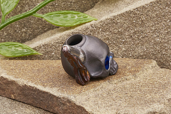 Бусина на темляк «Лаки MLTV» синие глаза