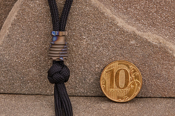 Титановая бусина на темляк «Бомба» термо