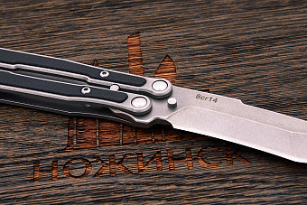 Нож балисонг Mr.Blade MadCapсталь 8Cr14, рукоять сталь/G10 черный