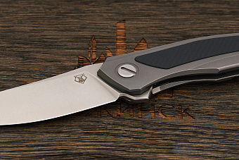 Складной нож Shirogorov knives Quantum Ursus, сталь Cromax, рукоять титан/G10 черный
