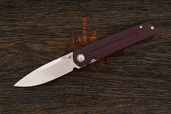 Нож складной Artisan Sirius, клинок 89мм, сталь CPM S35VN, рукоять микарта бордо