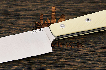Нож кухонный MOYO Геликон сантоку 175мм, сталь AR-RPM9, рукоять G10-extra слоновая кость