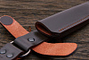 Ножны с фиксирующим хлястиком, для ножей с клинком до 125×23мм, коричневые - фото №2