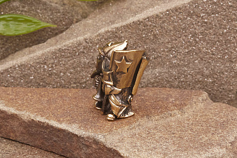 Бусина на темляк Мальчиш от мастерской Крымская бронза