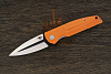 Нож складной Bestech Fin, клинок 90мм, сталь Sandvik 14C28N, рукоять G10 оранжевый - фото №1