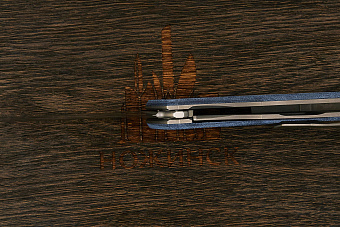 Складной нож Shirogorov knives Q95 Ursus, сталь Elmax, рукоять микарта голубая