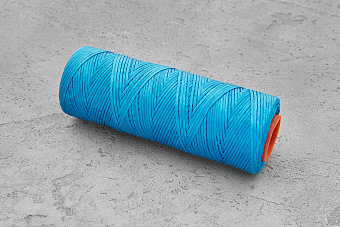 Нить вощеная 1,0мм. Гамма-7 (темно-голубая)