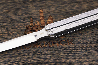 Нож балисонг Reptilian Плазма, модель 01Z, сталь D2, рукоять сталь