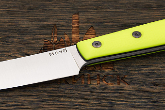 Нож кухонный MOYO Геликон универсальный 140мм, сталь AR-RPM9, рукоять G10-extra желтый