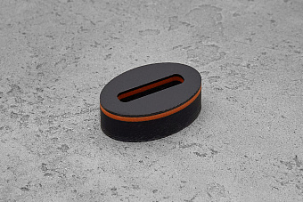 Больстер из G-10 10(+)мм, 33x22мм, с оранжевым спейсером 1,5мм