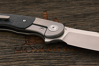 Нож складной Bestech BowieTie, клинок 90мм, сталь M390, рукоять карбон/титан