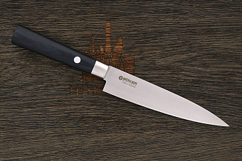 Нож кухонный Böker универсальный 150мм, сталь VG-10 в обкладках из дамаска