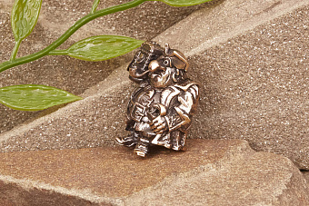 Бусина на темляк Бонс от мастерской Крымская бронза