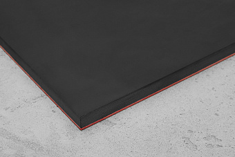 G10 лист 250х130х8(+)мм, чёрный, с красным спейсером 1,0мм