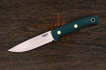 Нож туристический Южный крест Шершень-L, клинок 115мм, сталь N690Co, рукоять текстолит изумруд