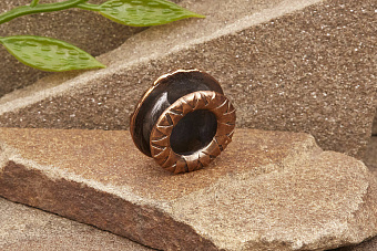 Бусина-вставка для браслета Карпы Кои от мастерской Крымская бронза