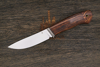 Нож разделочный Дмитрия Пудова КрейсерЪ, клинок 120мм, сталь M398, рукоять ironwood Т1