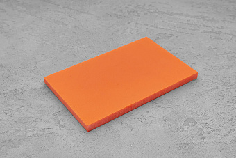 Саржевая микарта, плашка 130x80x7,0(+)мм оранжевый неон