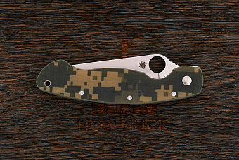 Складной нож Spyderco Military, сталь CPM S30V, рукоять G10 камо