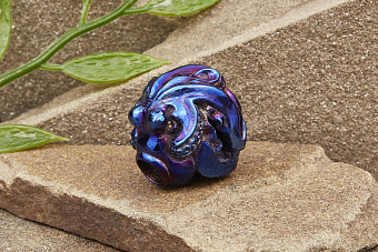 Бусина на темляк «Осьминог» титан оксид