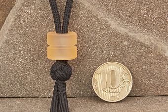 Бусина на темляк №1 оранжевая