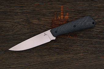 Разделочный нож Никиты Литовкина, сталь M390, рукоять карбон