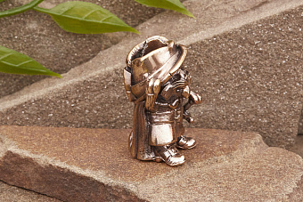 Бусина на темляк Кот в сапогах от мастерской Крымская бронза