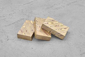 Мокуме твист, брусок 36x22x8,0мм, 58г