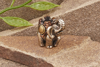 Бусина на темляк Боевой слон (биметалл) от мастерской Крымская бронза