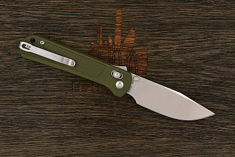 Нож складной CJRB Bolt, клинок 82мм, сталь AR-RPM9, рукоять G10 зеленый