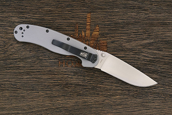 Складной нож Ontario RAT-1, сталь AUS 8, рукоять нейлон серый